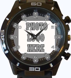 【送料無料】腕時計　ウォッチ　カスタムフォトテキストロゴpersonalizado crea tu propio foto reloj de pulsera logotipo texto foto gb