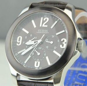 【送料無料】腕時計　ウォッチ　オリジナルウォッチnueva y elegante 100 original hombres reloj guess cuero marrn multifunctions