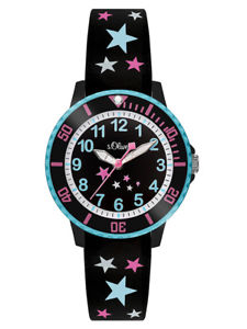 【送料無料】腕時計　ウォッチ　オリバーキッズブラックスターsoliver kids reloj de pulsera so3406pq nuevo estrella negro colores nios