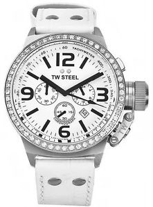 【送料無料】腕時計 ウォッチ ホワイトレザークロノグラフウォッチスチールnuevo tw10 45mm acero tw crongrafo reloj de cuero blanco 【送料無料】腕時計 ウォッチ ホワイトレザークロノグラフウォッチスチールnuevo tw10 45mm acero tw crongrafo reloj de cuero blanco
