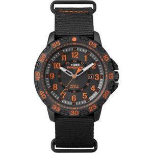 【送料無料】腕時計　ウォッチ　ストラップナイトライトクロックtimex para hombre expedition gallatin correa negra reloj de luz nocturna indiglo tw4b05200