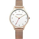 腕時計　ウォッチ　カレンレディースピンクゴールドメッキブレスレットアラームキロメッシュkaren millen seoras chapado en oro rosa malla pulsera reloj km 118 rgma rrp 95