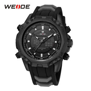 【送料無料】腕時計　ウォッチ　スポーティデジタルクォーツブレスレットストラップreloj deportivo weide reloj digital de cuarzo militar 2018 hombre pulsera correa negra