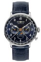 【送料無料】腕時計　ウォッチ　ツェッペリンクロックマンヒンデンブルクムーンフェイズzeppelin reloj hombre lz129 hindenburg luna fase 70363