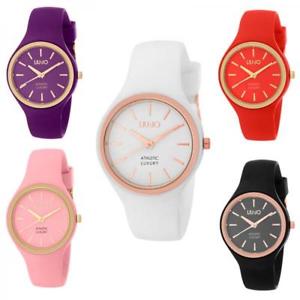 【送料無料】腕時計　ウォッチ　ラグジュアリーリュジョドーナスプリントシリコーンローザorologio donna liu jo luxury sprint colorato silicone bianco nero rosa