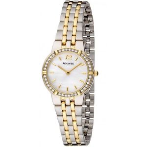 【送料無料】腕時計 ウォッチ レディーストーンステンレススチールブレスレットポンドaccurist damas madre de perla de acero de dos tonos pulsera reloj lb1738p pvp 7500 【送料無料】腕時計 ウォッチ レディーストーンステンレススチールブレスレットポンドaccurist damas madre de perla de acero de dos tonos pulsera reloj lb1738p pvp 7500