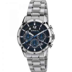 【送料無料】腕時計 ウォッチ クロノネロブルメートルorologio uomo breil tribe circuito ew0252 chrono bracciale acciaio nero blu 50mt