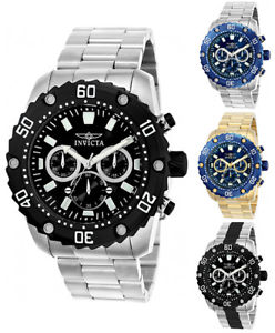 腕時計　ウォッチ　プロダイバークォーツクロノグラフステンレススチールinvicta hombre pro diver crongrafo de cuarzo 100m reloj acero inoxidable