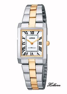 【送料無料】腕時計　ウォッチ　レディーストーンクラシックドレスreloj de pulsera lorus damas vestido clsico de dos tonos, rta03ax9 2 ao de garanta