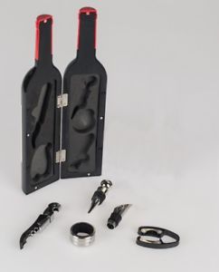 【送料無料】腕時計 ウォッチ ボトルワインformano 5tlg set de vino en una botella con roja schrumpfkapsel ; ca32cm
