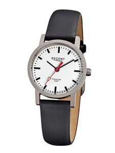 【送料無料】腕時計 ウォッチ リージェントチタンブラックレザーアナログregent titanio mujer f240 anlogo cuero negro
