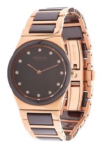 【送料無料】腕時計　ウォッチ　ブラウンセラミックベーリングbering seora reloj de pulsera cermica marrn eb32230765