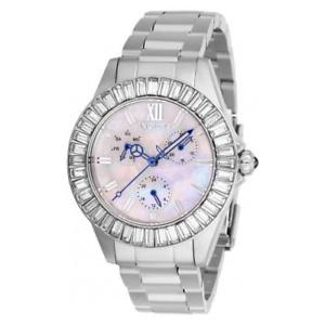 invicta mujer ngel cuarzo 100m tono de plata de acero inoxidable reloj 28450クオーツエンジェルシルバーステンレススチールアラーム※注意※NYからの配送になりますので...