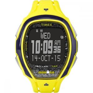 【送料無料】腕時計 ウォッチ ラップシリコーンネロタップorologio timex sleek 150 lap tw5m08300 tap screen digitale silicone giallo nero