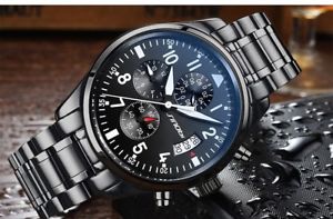 【送料無料】腕時計 ウォッチ スポーツケースreloj de pulsera sinobi hombre deporte negra nueva estuche para joya