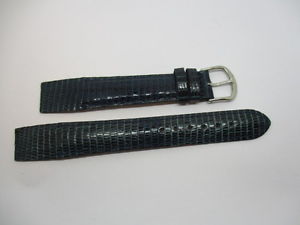 【送料無料】腕時計　ウォッチ　ブレスレットbracelet en lezard bleu vert fait main pour montre a anses fixes t18