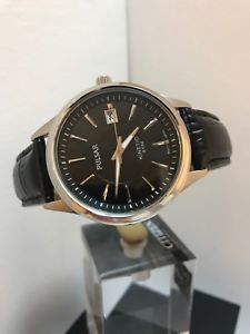 【送料無料】腕時計 ウォッチ ブラックレザーストラップウォッチpulsar esfera negra para hombre cintica pantalla de fecha correa de cuero negro reloj yt57x042 【送料無料】腕時計 ウォッチ ブラックレザーストラップウォッチpulsar esfera negra para hombre cintica pantalla de fecha correa de cuero negro reloj yt57x042