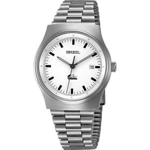 【送料無料】腕時計　ウォッチ　アラームビンテージホワイトステンレススチールreloj breil manta vint..