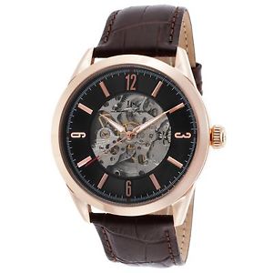 【送料無料】腕時計　ウォッチ　ピンクゴールドケースブラウンベルトクロックlucien piccard para hombres oro rosa estuche correa marrn reloj automtico 10660arg01brw