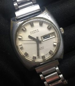 【送料無料】腕時計　ウォッチ　ヴィンテージアラームカレンダーjupex automatic calendar funcionando vintage watch reloj 34mm