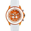 【送料無料】腕時計 ウォッチ クロノシリコーンメートルorologio uomo ice watch dune ic014221 chrono silicone bianco arancione 100mt