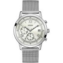 【送料無料】腕時計　ウォッチ　クロノグラフorologio uomo guess,cronografo,summit,bracciale acciaio maglia milanese,44 mm