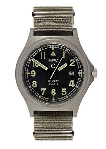 ̵ӻסåĥХåƥ꡼å٥ȥߥΥmwc g10bh 50m cuarzo reloj militar pestillo de la batera luminova correa opta