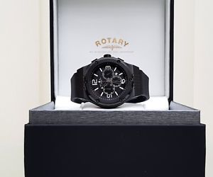 【送料無料】腕時計 ウォッチ ブラッククロノグラフ¥ボックスアラームロータリーフュージョンreloj rotary fusin para hombre crongrafo negro rrp 250 ideal regalo nuevo en caja