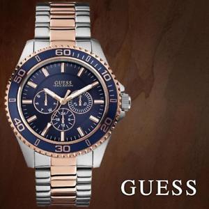 【送料無料】腕時計　ウォッチ　チェイサーステンレススチールシルバーピンクゴールドguess reloj de hombre w0172g3 chaser acero inoxidable bicolor platarosa dorado