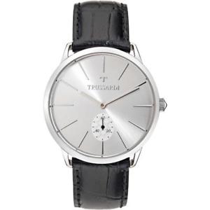 【送料無料】腕時計 ウォッチ ベラペレネロシルバークラシコorologio uomo trussardi tworld r2451116004 vera pelle nero silver classico