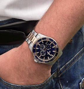 【送料無料】腕時計　ウォッチ　チェイサーステンレススチールシルバーピンクゴールドguess reloj de hombre w0172g3 chaser acero inoxidable bicolor platarosa dorado