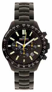 【送料無料】腕時計 ウォッチ ロータリアラーム¥totalmente nuevo para hombre rotary aquaspeed plateado negro reloj agb00085c04 pvp 250