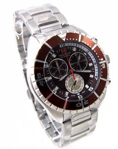 【送料無料】腕時計 ウォッチ スイスナイツアラームクロノステンレスブラウンswiss military hanowa 06526904005 caballeros reloj chrono acero inoxidable marrn nuevo