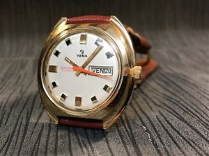 【送料無料】腕時計　ウォッチ　ビンテージmontre yema automatique vintage mouvement fe 3612