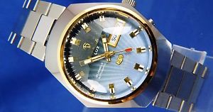 【送料無料】腕時計　ウォッチ　ビンテージレトロスイスルクスガラスvintage retro swiss reloj automtico cristal tressa lux 1970s nos cal como 5206