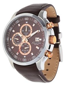 ̵ӻסåͥǥΥեkenneth cole seores reloj pulsera chronograph braun kc8094