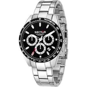 【送料無料】腕時計 ウォッチ セクタクロノサブメートルorologio uomo sector 245 r3273786004 chrono bracciale acciaio nero sub 100mt