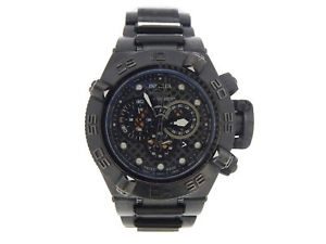 腕時計　ウォッチ　スチールアラームクロノグラフhombre invicta negro metalizadocromado acero subaqua noma iv reloj crongrafo