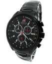 【送料無料】腕時計 ウォッチ スイスナイツアラームクロノステンレススチールブラックswiss military hanowa 06527413007 caballeros reloj chrono acero inoxidable negro nuevo