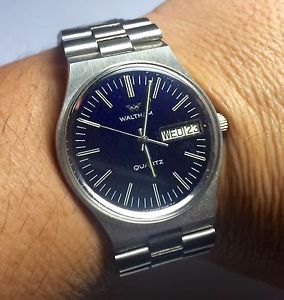【送料無料】腕時計 ウォッチ ミリスイスステンレススチールクオーツアラームnos 600ms waltham hecho en suiza cuarzo acero inoxidable reloj esfera azul 【送料無料】腕時計 ウォッチ ミリスイスステンレススチールクオーツアラームnos 600ms waltham hecho en suiza cuarzo acero inoxidable reloj esfera azul