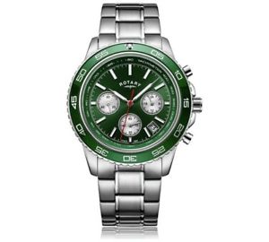 【送料無料】腕時計　ウォッチ　ロータリーグリーンスチールクロノグラフヘンリーrotary gb0306724 crongrafo henley verde acero esfera reloj de pulsera