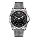 腕時計　ウォッチ　クリスマスイギリスguess reloj para hombre plata negroimpresionante regalo presente navidad cumpleaos w0965g1 reino unido