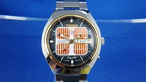 【送料無料】腕時計　ウォッチ　ビンテージレトロスイスルクスガラスvintage retro swiss reloj automtico cristal tressa lux 1970s nos cal como 5206