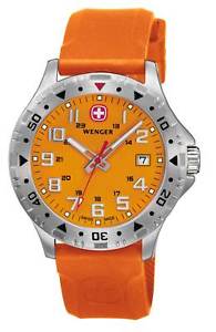 腕時計　ウォッチ　アラームオレンジゴムreloj hombre road 3hands 79303w de goma naranja