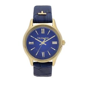 【送料無料】腕時計　ウォッチ　テンポブルヌォーヴァorologio solo tempo 3h donna trussardi tfirst r2451111501 blu nuova collezione