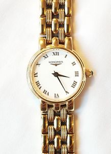 【送料無料】腕時計　ウォッチ　ブレスレットpulsera enchapada en oro 18ct longines women watch l6 2052