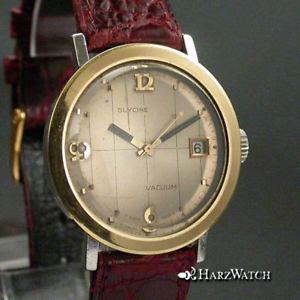 【送料無料】腕時計　ウォッチ　グリシンアラームスイスglycine vacuum automatic reloj hombre bicolor 35 mm suiza aprox 1961