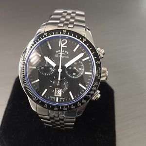 【送料無料】腕時計　ウォッチ　スイスロータリースチールクロノグラフサファイアpara hombres reloj rotary les originales suizo crongrafo safiro acero genuino