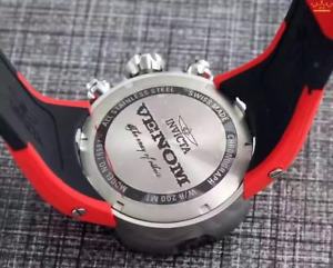 【送料無料】腕時計　ウォッチ　アラームクロノグラフコブラベルトゴムreloj crongrafo invicta 16987 para hombre venom cobra negro y rojo goma correa