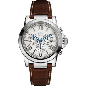 ゲス 【送料無料】腕時計　ウォッチ　コレクションクロノグラフアラームスイスストラップクラスguess collection hombre crongrafo reloj gc b2 clase de la correa de cuero hecho en suiza nuevo